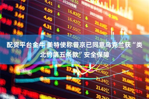 配资平台金牛 美特使称普京已同意乌克兰获“类北约第五条款”安全保障