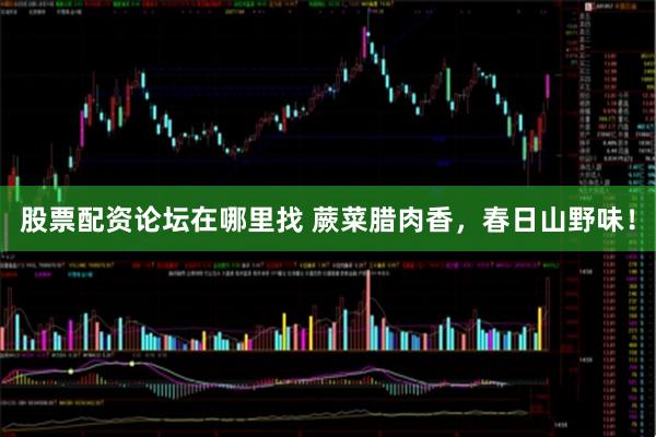 股票配资论坛在哪里找 蕨菜腊肉香，春日山野味！